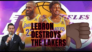 Lebron James Embarrasses the Lakers  EGO out of Control [upl. by Oironoh924]