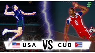 NORCECA 2015  USA vs Cuba Mens Volleyball Highlights [upl. by Hamner]