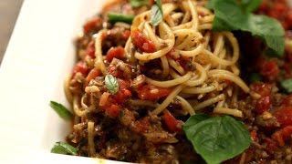 How To Make Spaghetti Bolognese  The Bombay Chef  Varun Inamdar [upl. by Lenssen]