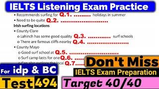 IELTS Listening Practice Test 2024 with Answers Real Exam  494 [upl. by Nawek213]