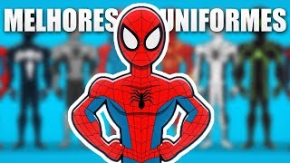 10 INCRÍVEIS UNIFORMES DO HOMEMARANHA [upl. by Ahsienar]