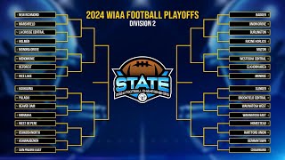 WIAA Football Playoff Bracket Division 2 [upl. by Cox]