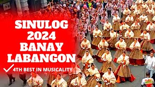 SINULOG 2024 4TH BEST IN MUSICALITY TRIBU BANAY LABANGON  BARANGAY LABANGON [upl. by Haikan530]