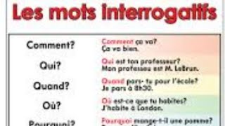 v11 les mots interrogatifs أدوات الاستفهام [upl. by Aileme]