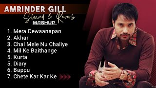 Amrinder Gill Songs Slowed amp Reverb Punjabi Mashup  Jot Music [upl. by Ivo]