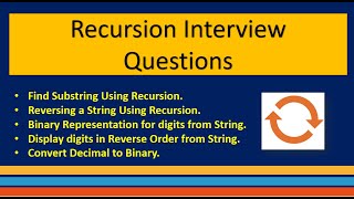 Interview Questions  Recursion  Python Coding [upl. by Ivor616]