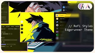 Arch Linux Hyprland nvidia  Cyberpunk Theme  Rofi Styles [upl. by Grimaldi]