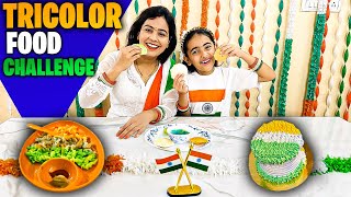 Tricolor Food Challenge24 Hour  24 Hour Food Challenge  Independence Day Special Food Challenge [upl. by Mozelle962]