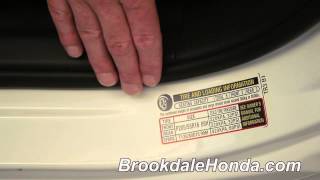 2013  Honda  Civic  Tire Pressure Recommendations  How To By Luther Brookdale Honda [upl. by Gemperle487]