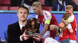 Simon Kjaer got nominated Ballon dor for saving erickson life 2021 Ballondor Nominees [upl. by Leinad]