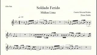 Partitura SOLDADO FERIDO  Midian Lima  Sax Alto [upl. by Neirual]