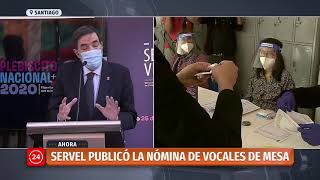 Servel por vocales de mesa quotTendrán un kit sanitario que se repartirá en todos los localesquot [upl. by Aihcila690]