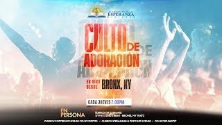 Culto de Adoración en vivo  Jueves 19 de Septiembre 2024 • Bronx NY [upl. by Ahsaeym758]