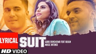 Suit Guru Randhawa Feat Arjun  Lyrical Video Song  Latest Punjabi Song  TSeries [upl. by Ahser166]