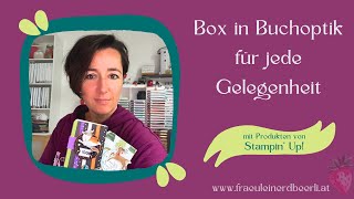 Leckereienschachtel  Buchbox mit Produkten von StampinUp [upl. by Kos490]