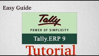 Tally ERP 9 Tutorial English Easy Guide Basics [upl. by Sirmons]