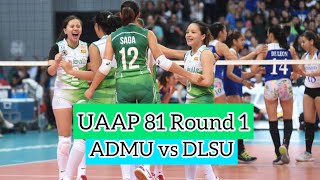 UAAP 81 WV  DLSU vs ADMU Round 1 [upl. by Ahrens]