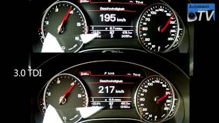 2013 Audi A6 20 TDI 177hp vs 30 TDI 204hp  1080p [upl. by Bevan]