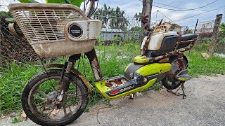 Restoration Rotten Electric Bikes from Scrapyards  Rebuild forgotten E bike in junkyard [upl. by Jasisa489]