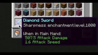 How To Get A Sharpness 1000 Sword In Minecraft 1164 No Mods Vanilla Minecraft 2022 [upl. by Anyad]