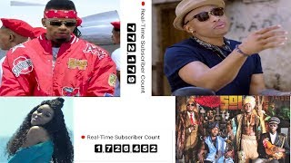 TOP 10 EAST AFRICAN MUSICIANS WITH MOST YOUTUBE SUBSCRIBERS [upl. by Munmro]