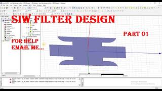 siw lowpass filter bandpass filter design in hfss [upl. by Valentijn]