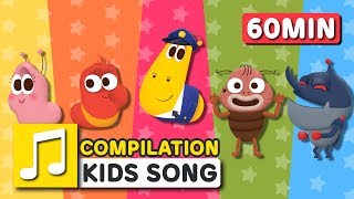 Larva KIDS WHEELS ON THE BUS and other songs from Larva KIDS  27 English Kids Songs  60 minutes [upl. by Drislane]