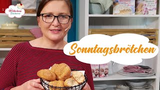 Sonntagsbrötchen Brötchen schnell selber backen  Low Carb kalorienarm amp proteinreich [upl. by Fenny]