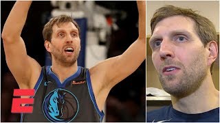 Dirk Nowitzki reflects on his possible last game at Madison Square Garden  NBA Sound [upl. by Drehcir854]