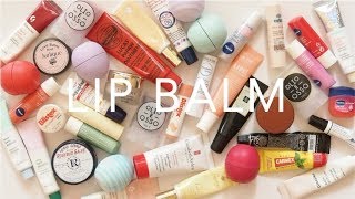 Product Pile Lip Balms  Drugstore and High End Collection [upl. by Alcus308]