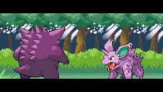 FireRed Intro Battle Gengar vs Nidorino [upl. by Elbam246]