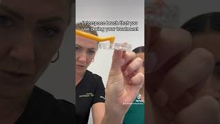 How to clean your retainers dentist cleanteeth orthodontist invisalign smilemakeover [upl. by Ydnem]