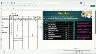 Balancing Off Petty Cash Book Part 1  Restoring Imprest  Reimbursing Petty Cashier [upl. by Arekahs]