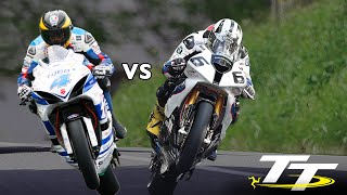 Isle of Man TT ROAD RACES  GUY MARTIN vs MICHAEL DUNLOP  Greatest Show on Earth [upl. by Ylagam]