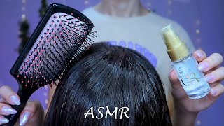 ASMR Escova de cabelo calmante e cuidados com o couro cabeludo ✨ [upl. by Akim]