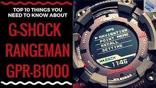 Review and Unboxing Preview Top 10 Important Benefits You Need To Know GShock Rangeman GPRB1000 [upl. by Werbel]