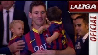 Messi y Neymar con sus hijos en el túnel de vestuarios [upl. by Calbert]