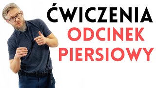 ŁAGODNY ZESTAW ĆWICZEŃ na ból kręgosłupa piersiowego  dr n med Marcin Wytrążek [upl. by Nennahs]