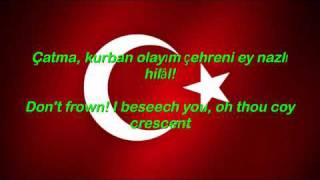 Istiklal Marsi  Turkey National Anthem English lyrics [upl. by Sandi]