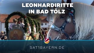 80 Wagen und 300 Pferde LeonhardiRitt in Bad Tölz [upl. by Anitram]