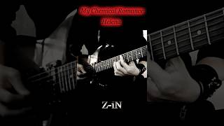 My Chemical Romance  Helena  guitar cover by ZiN Shorts mcr helena guitarsolo [upl. by Nyllaf]