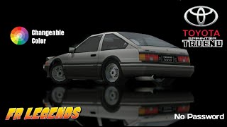 Livery Toyota AE86 Sprinter Trueno 3Doors 1986  Fr Legends [upl. by Retsek604]