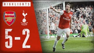 WHAT A COMEBACK  Arsenal 52 Tottenham Hotspur  Premier League highlights  Feb 26 2012 [upl. by Mongeau]