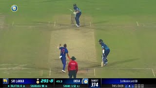 Shami Mankading on Dasun Shanaka on 98 Runs  India Vs Sri Lanka 1st ODI Match Full Highlights [upl. by Lundell]