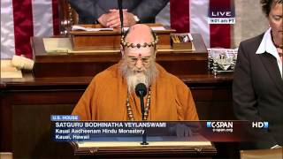 Satguru Bodhinatha Veylanswami Gives Opening Prayer in US House of Representatives [upl. by Rhyne]