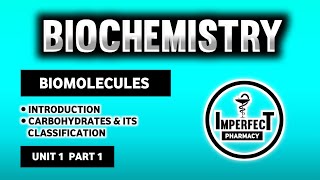 Carbohydrates  Biomolecules  Biochemistry  B Pharma 2nd Semester [upl. by Ayotahc283]