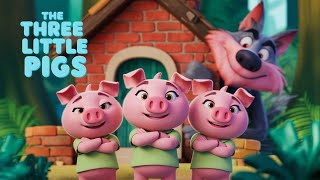 The Three Little Pigs Story  Classic Bedtime Story for Kids  Moral Stories for Children [upl. by Assirehs]