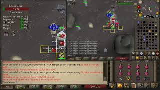 Smoke devils with luring alt osrs 200k slayer xp per hour [upl. by Aerdnaid240]