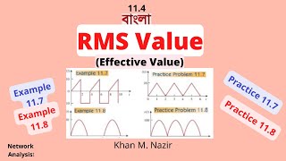 Example 117 118 amp Practice 117 118  RMS Effective Value  Average Power  Alexander [upl. by Tsyhtema]