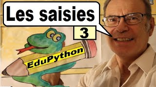 EDUPYTHON  Tutorial de saisie de variables  3 [upl. by Persas]